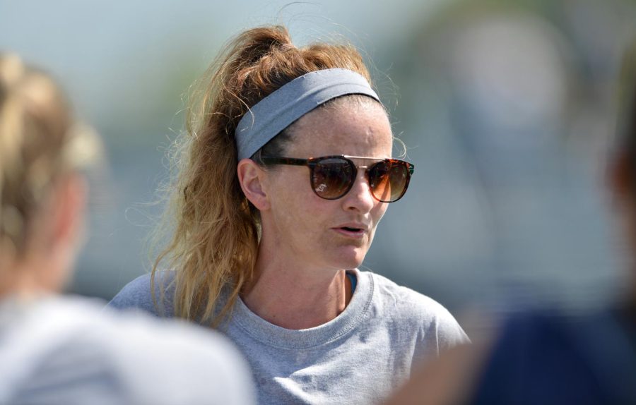 Brianne Tierney, the women's lacrosse team coach.