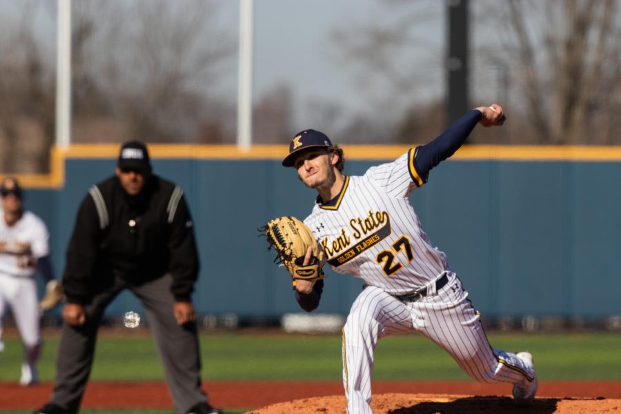 Kent starting pitcher Peyton Deats picked up his second win of the season against Youngstown State. He gave up one run and two hits during 3.0 innings of work. 