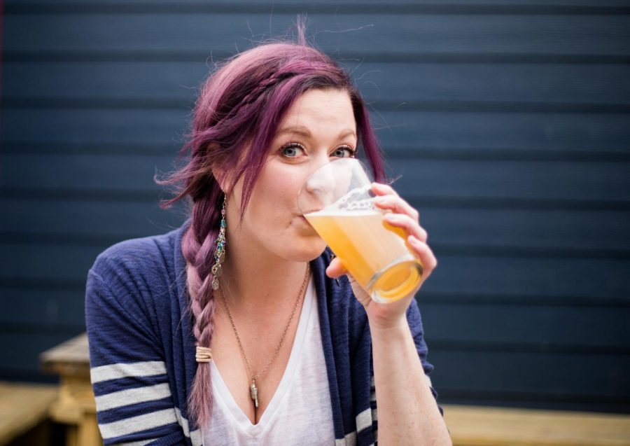 Savannah Freese, a bartender at Water Street Tavern, poses for a portrait on the rooftop patio of the Tavern. Kent, Ohio, Tuesday, April 16, 2019. Freese was voted Best Bartender in Kent in the 2019 Best of Kent Competition. 