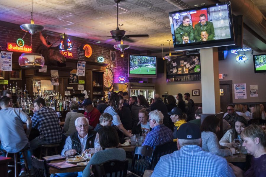 A crowd on the first floor of Ray’s Place in Kent on April 8, 2017. FILE.