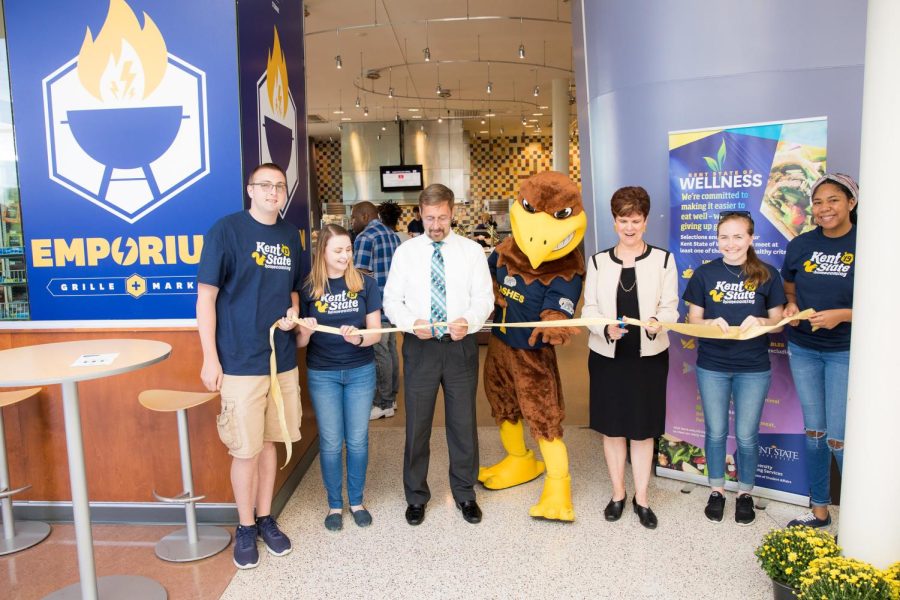 Kent State Stark celebrates the opening of the Emporium Market, Monday Sept. 16, 2019.