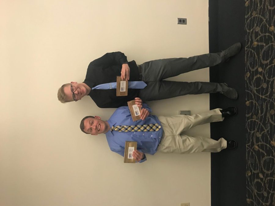 Mitch and I won two TV2 'golden tape' awards last spring. I won the tape for Sports Department MVP and we both won the 'Best Sports Show' award for SportsCorner 2.0. 