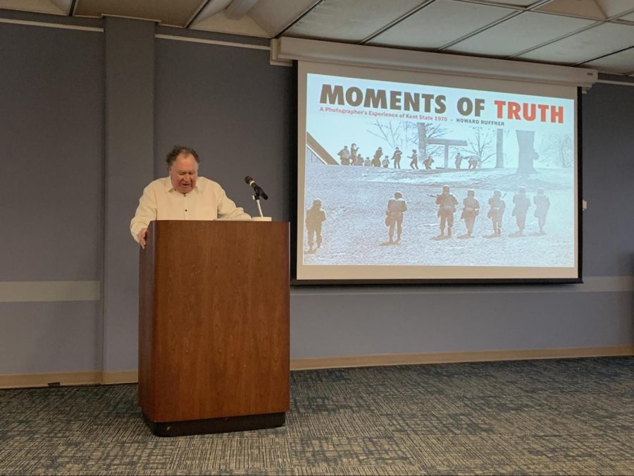 Howard Ruffner speaks during his book launch on Thursday Sept. 19, 2019.