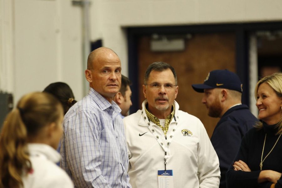 Kent State Director of Athletics, Joel Nielsen, attends the men's home opener basketball game Nov. 6, 2019. 