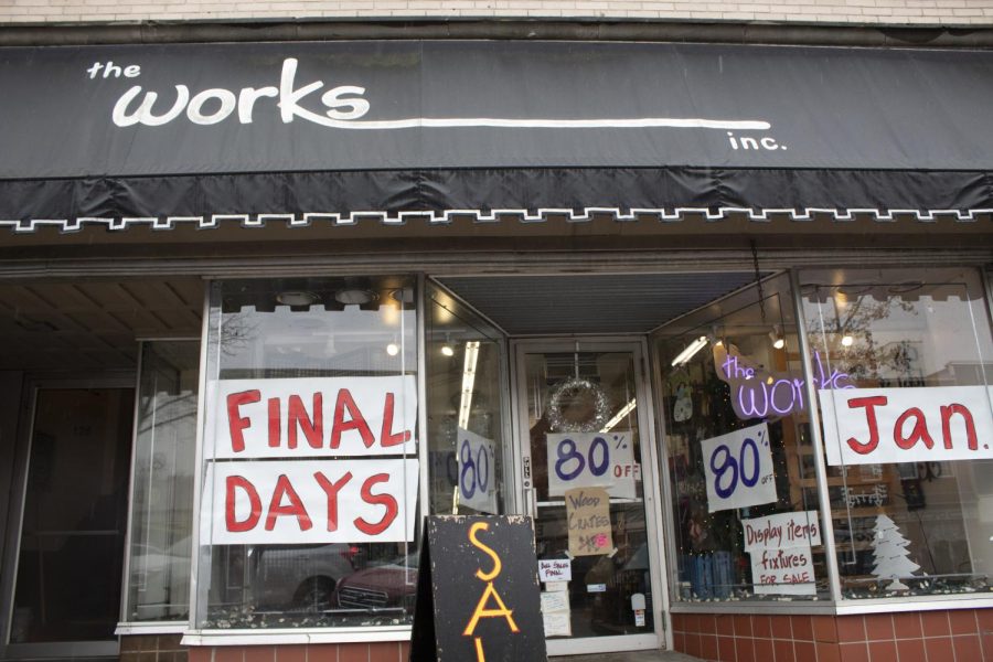 The Works, located downtown across the street from the Kent Stage, held an 80 percent off everything sale due to their closing the weekend of Jan. 12, 2019. There are some items in the store that have never been on sale until this final closing sale.