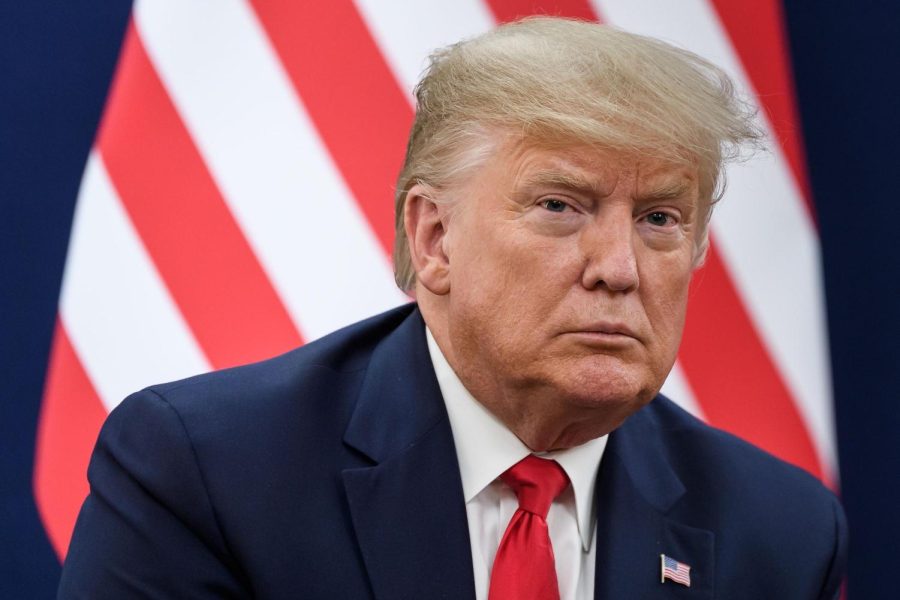 US president Donald Trump attend a bilateral meeting during the World Economic Forum (WEF) annual meeting in Davos, on January 21, 2020. (Photo by Fabrice COFFRINI / AFP) (Photo by FABRICE COFFRINI/AFP via Getty Images)