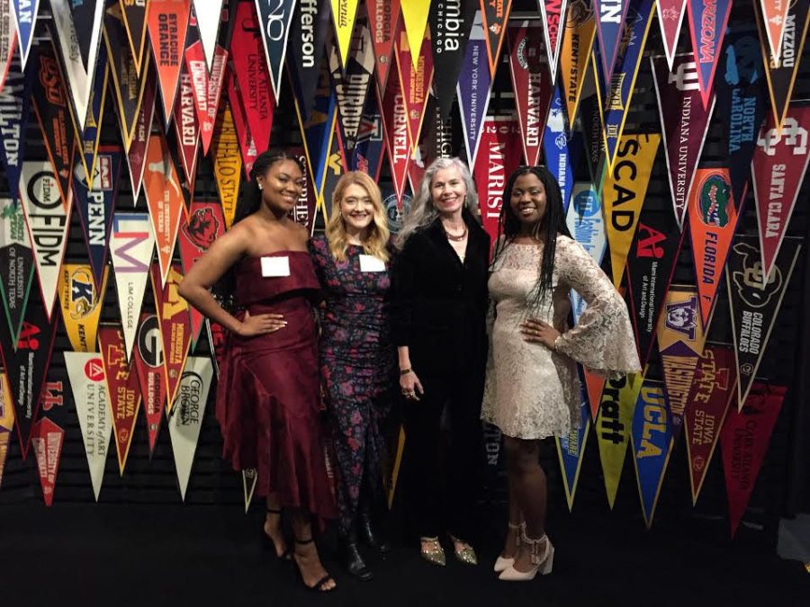 (Left to right) Tyshaia Earnest, Amelia Johnson, Catherine Leslie and Jahnaye Chapman at the Fashion Scholarship Fund Gala in New York City. Jan. 7, 2020. (Picture provided by Catherine Leslie).