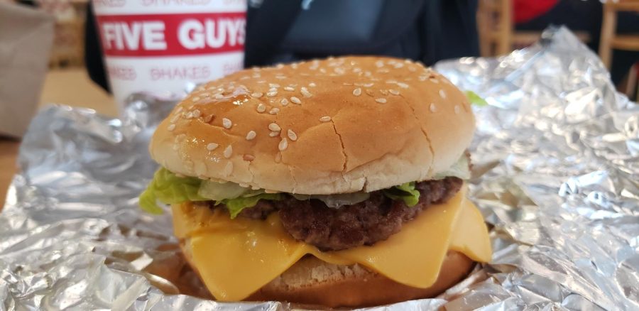 Five Guys was named second best place to get a burger for Best of Kent. Five Guys has a variety of options to choose from and is known for their quality. 