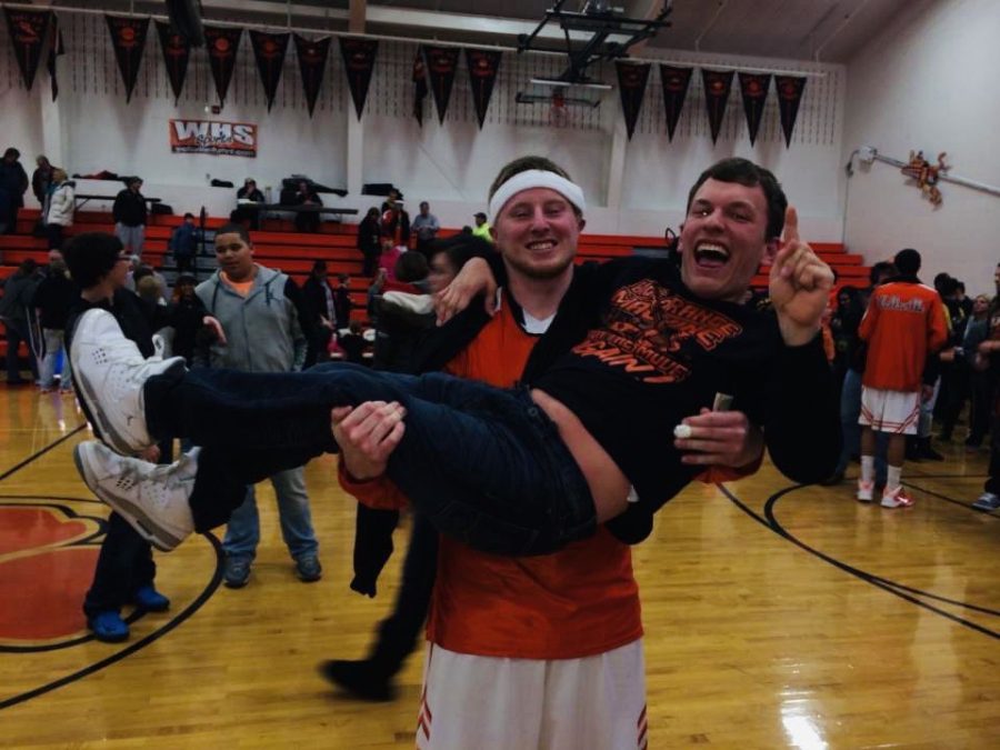 Me and Seth "Bad Mamma-Jamma" Bradford after a big playoff win over Leetonia. Good times!