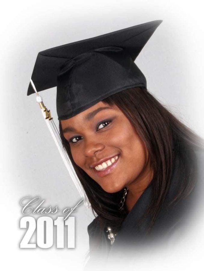 Bianca's graduation headshot from 2011. Courtesy of Bianca Crawford. 