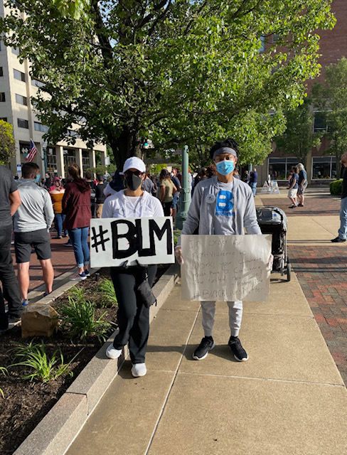 Protesters in Canton. Courtesy of Jaylon Smith. 