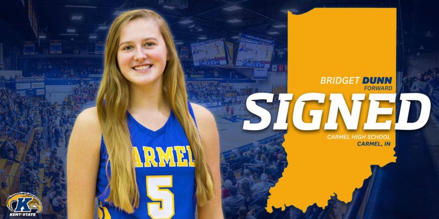 Bridget Dunn signed with Kent State women's basketball from Carmel High School in Carmel, Indiana. Nov. 12, 2020.