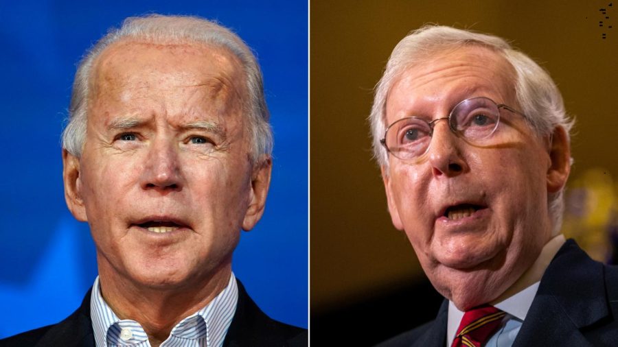 Mitch McConnell has for the first time recognizes Joe Biden as President-elect.