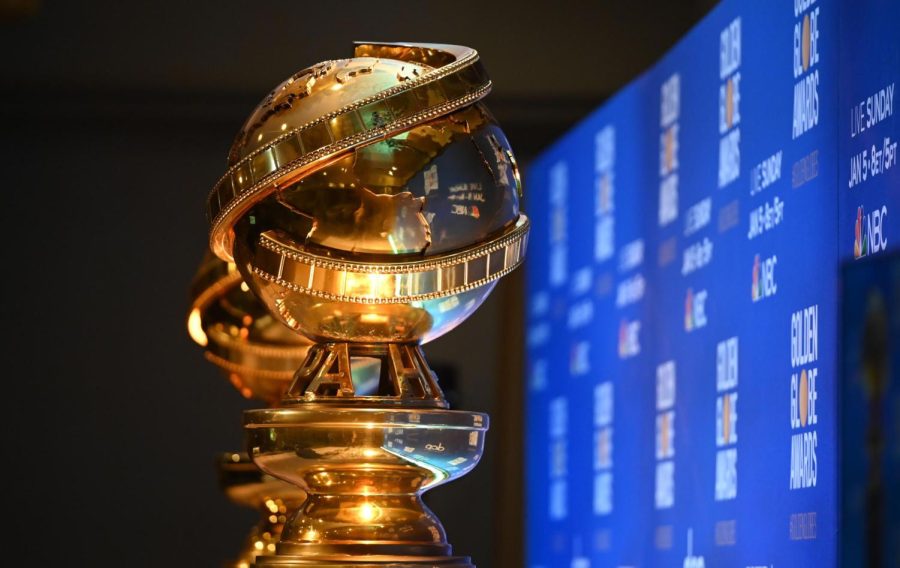 Golden Globe trophies are set by the stage ahead of the 77th Annual Golden Globe Awards nominations announcement at the Beverly Hilton hotel in Beverly Hills on December 9, 2019.