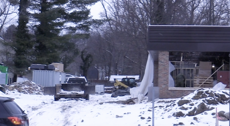 Construction on the corner of Lincoln and E. Main St. at the old Wendy's location. 