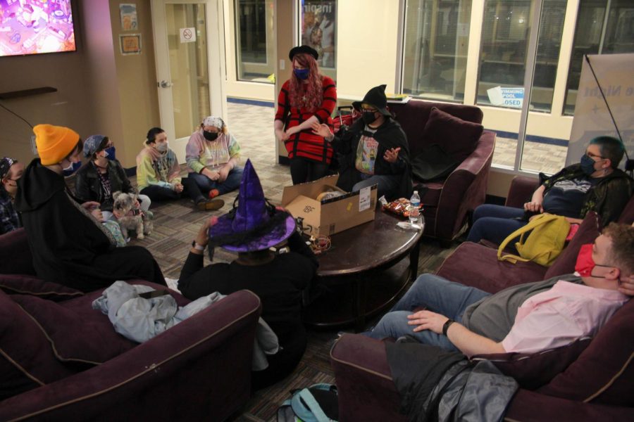 High Priest of the Black Squirrel Coven addresses the group at their meeting on March 5, 2021 in Kent.