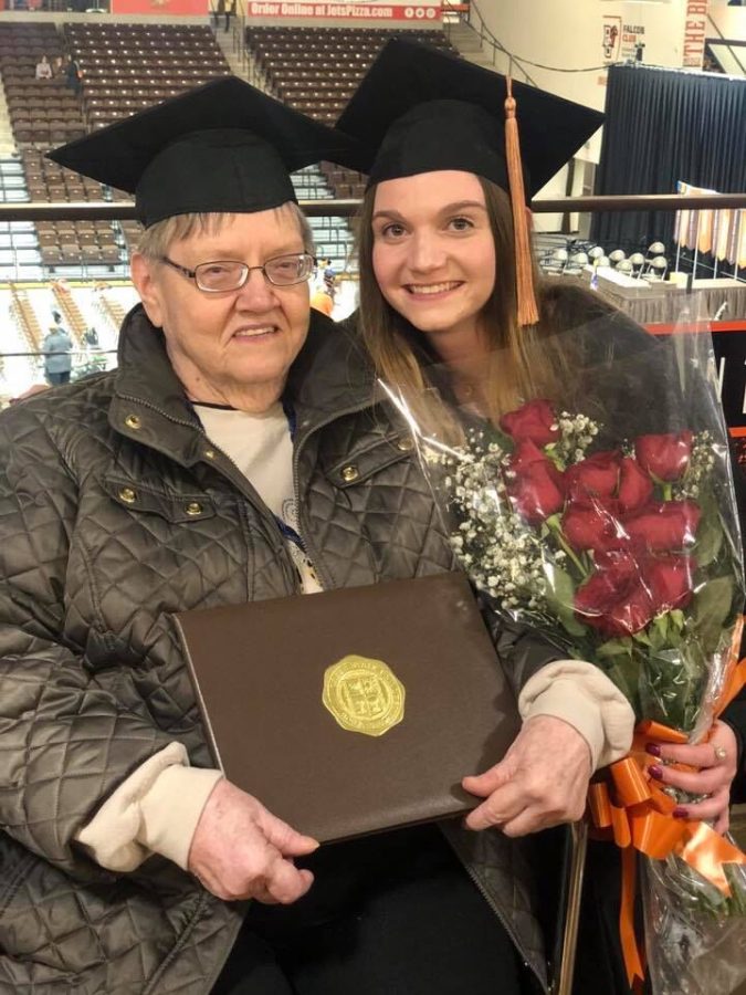 Patricia Lekan and granddaughter Alyssa at her college graduation.