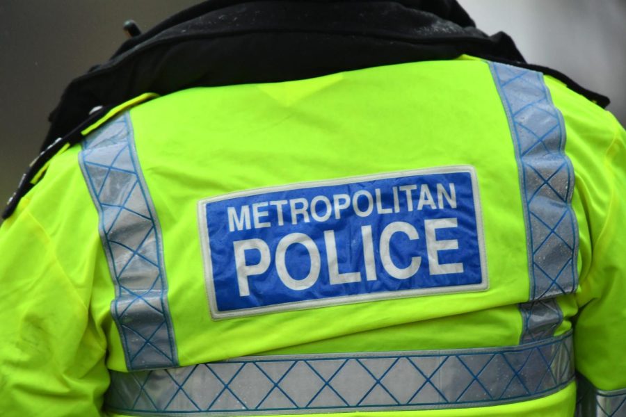 ASHFORD, ENGLAND - MARCH 10: A metropolitan police officer is seen at a disused paintball centre on Bears Lane, near Great Chart Golf and Leisure during an investigation into the disappearance of a woman, Sarah Everard, last week in South London, on March 10, 2021 in Ashford, England. Overnight, a Metropolitan police officer was arrested in connection with the case. Ms Everard, 33, from Brixton, London, has been missing since leaving a friend's home in Clapham on Wednesday, March 3. She was last seen at about 21.30 GMT, wearing a green rain jacket, navy blue trousers with a white diamond pattern, turquoise and orange trainers, a white beanie hat and possibly wearing green earphones. (Photo by Leon Neal/Getty Images)