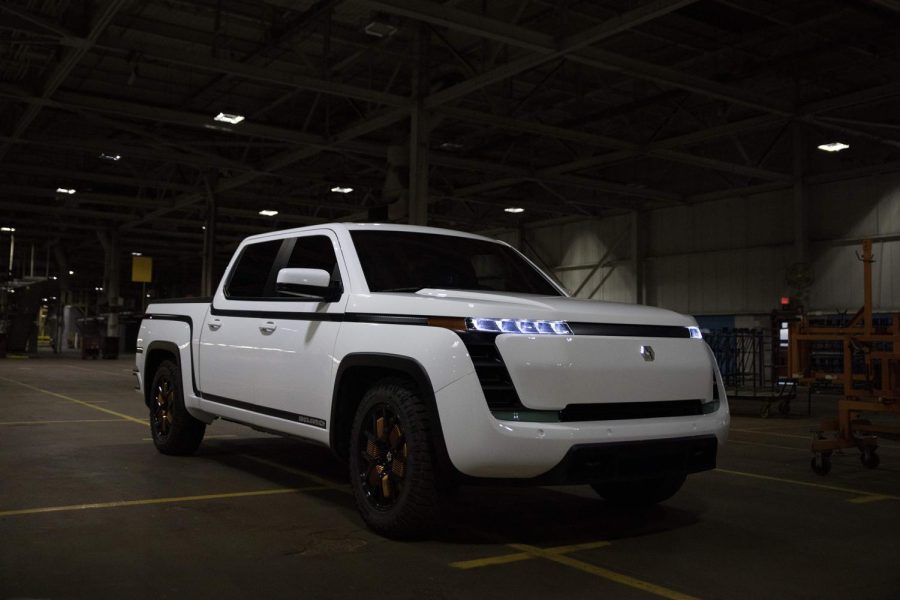 Lordstown Motors, unveils their new electric pickup truck Endurance in Lordstown, Ohio, on October 15, 2020. The old GM factory has been acquired by Lordstown Motors, an electric truck startup. - Workers at the General Motors factory in Lordstown, Ohio, listened when US President Donald Trump said companies would soon be booming. But two years after that 2017 speech, the plant closed. GM's shuttering of the factory was a blow to the Mahoning Valley region of the swing state crucial to the November 3 presidential election, which has dealt with a declining manufacturing industry for decades and, like all parts of the US, is now menaced by the coronavirus. (Photo by MEGAN JELINGER / AFP) (Photo by MEGAN JELINGER/AFP via Getty Images)