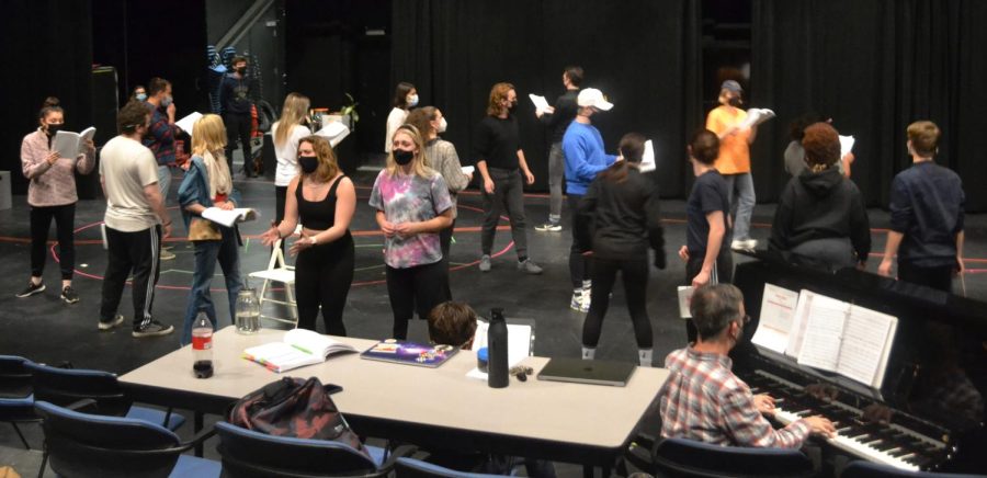 Kent State University school of theater and dance students prepare for the upcoming production of the musical "Freaky Friday" which runs Feb. 25- Mar. 6. 