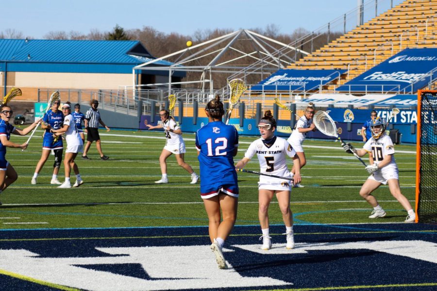 KSU Women's Lacrosse vs. Presbyterian College at DIX Stadium on Monday, March 22. Photo by Morgan McGrath.