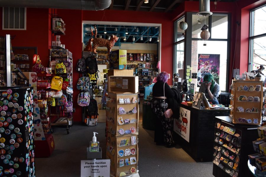 Off the Wagon, located in downtown Kent's Acorn Alley, offers "weird, funny gag gifts" for the young at heart.