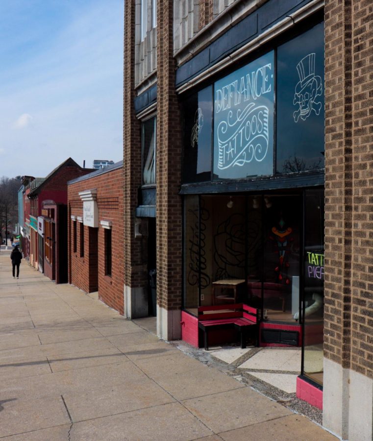 Defiance tattoos, located on E Main street, is one of Kent State's students' faveorite spots for piercings or tattoos.