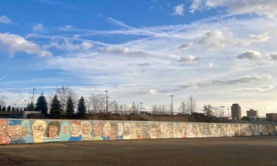 The "Kings and Queens" mural that is set to be restored in Akron. 