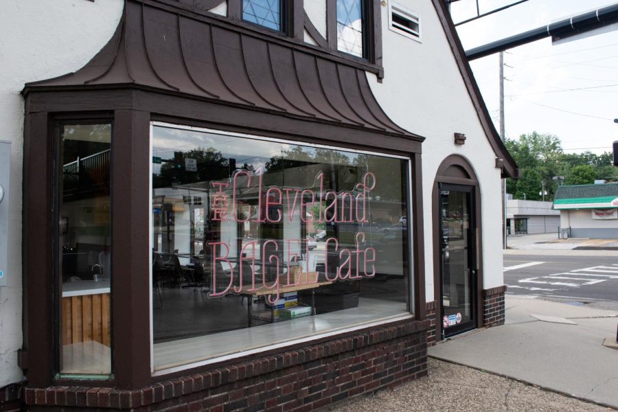 The Cleveland Bagel Cafe resides in the old "Cottage Starbucks." 