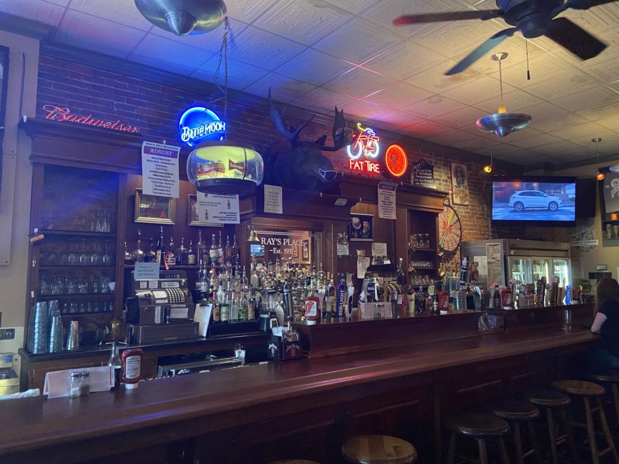 The bar at Ray's Place, located at 135 Franklin Ave. in downtown Kent.