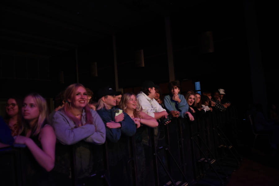 Fans wait on the barricade for Yung Gravy to perform September 29. 