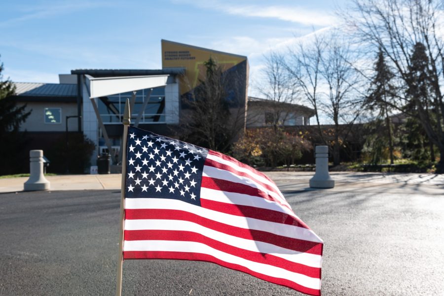 Many students came to the Kent State Student Recreation and Wellness Center to vote during the election.