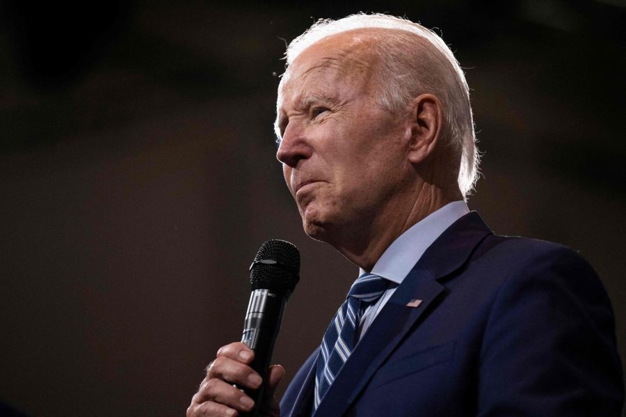 President Joe Biden speaks at Wilkes University in Wilkes-Barre, Pennsylvania, on August 30. A federal judge in Texas has struck down Biden's student loan forgiveness program, declaring it illegal.