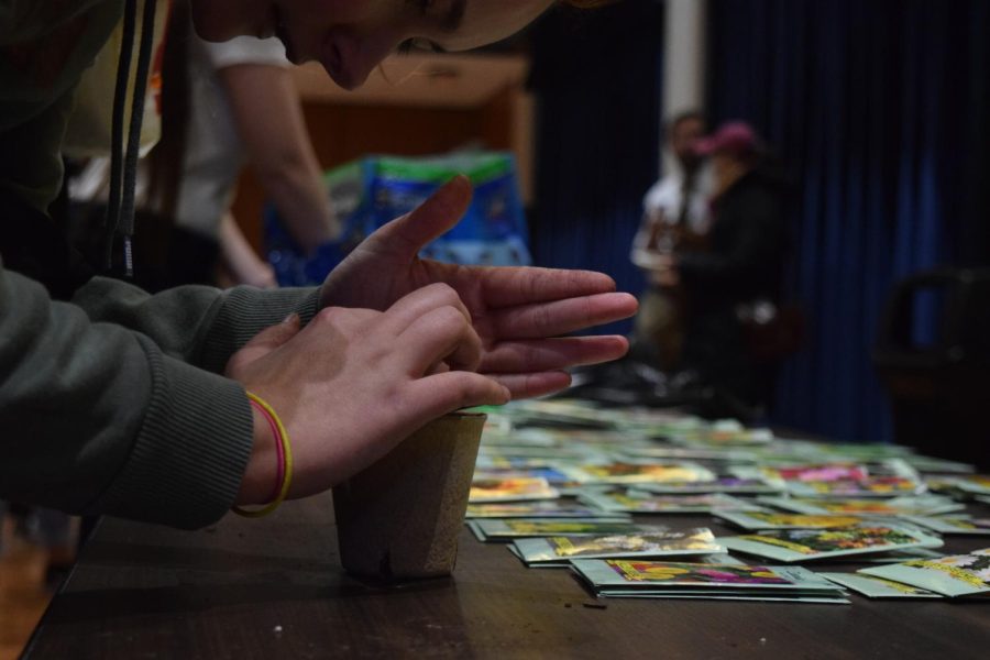 KIC hosted Recycle Palooza on Feb. 8, where students were able to learn about sustainability, play games and plant seeds to take home. 