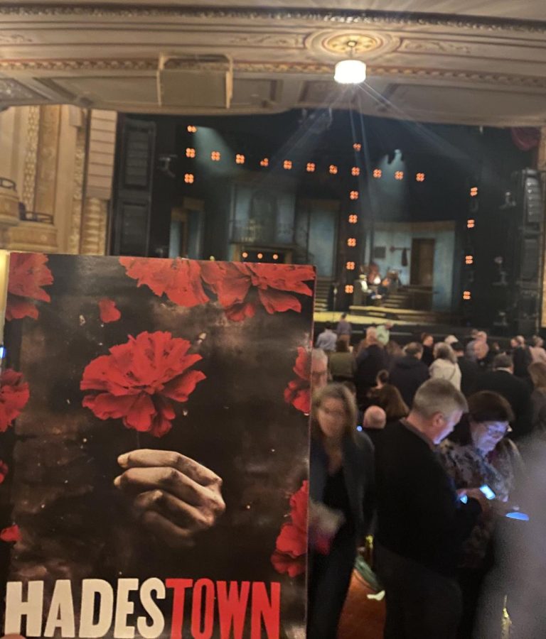 Playbill from the national tour of "Hadestown." Hagan Whiteleather's class saw the show Feb. 18.