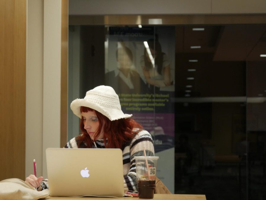 Gabby Smith works at the Kent State Library, which is located at 1125 Risman Drive. 