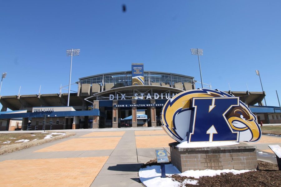 Kent State's football team, along with the women's lacrosse and soccer programs, competes at Dix Stadium. The stadium is located at 2213 Summit St. in Kent. 