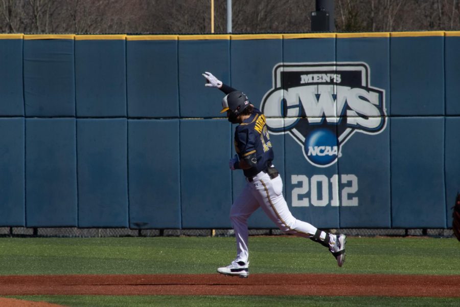 Collin Mathews hitting the first home run of the game on March 7, 2023.