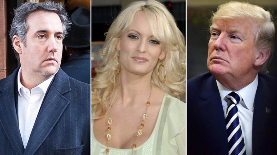 Michael Cohen, Stormy Daniels and Donald Trump
(Getty Images)