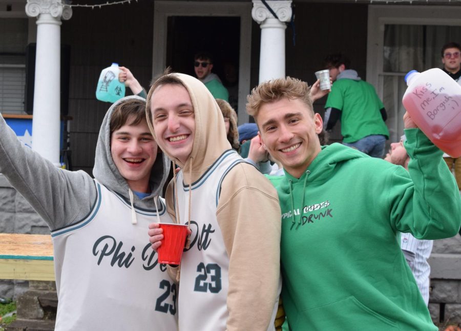 Kent State University's Phi Delta Theta throws a darty March 11, 2023 for the unofficial holiday "Fake Paddy's Day."