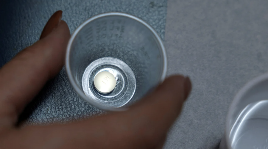 A patient prepares to take mifepristone, the first pill given in a medical abortion, at Women's Reproductive Clinic of New Mexico in Santa Teresa, U.S., January 13, 2023.
(Evelyn Hockstein/Reuters/File)