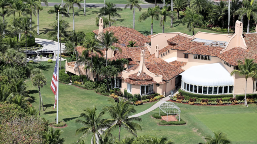 In this aerial view, former President Donald Trump's Mar-a-Lago estate is seen on September 14, 2022 in Palm Beach, Florida.
Joe Raedle/Getty Images/FILE