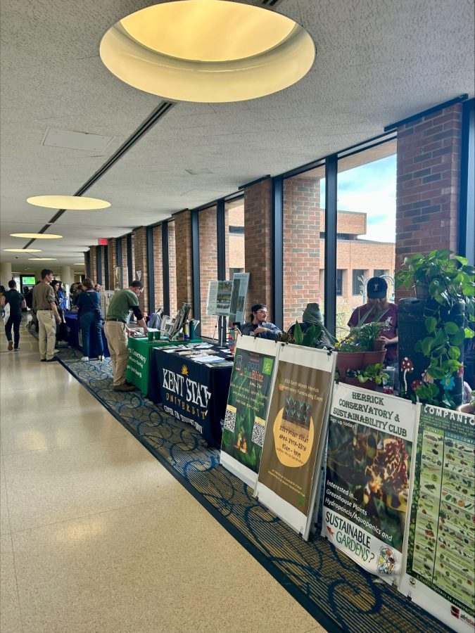 Earth Fest took place on the second floor of the Student Center and featured booths from many organizations.