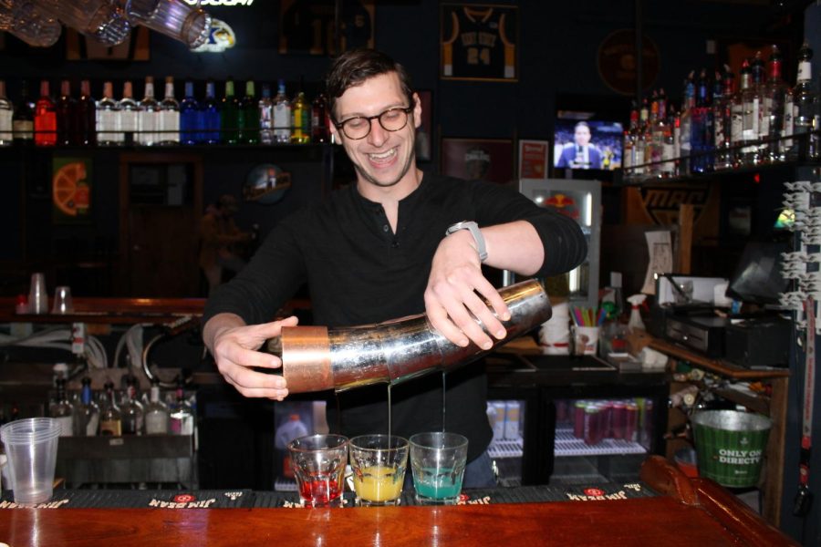 Mike Haney, who tied for third place in the "Best Bartender," works at Water Street Tavern at 132 S. Water St. 