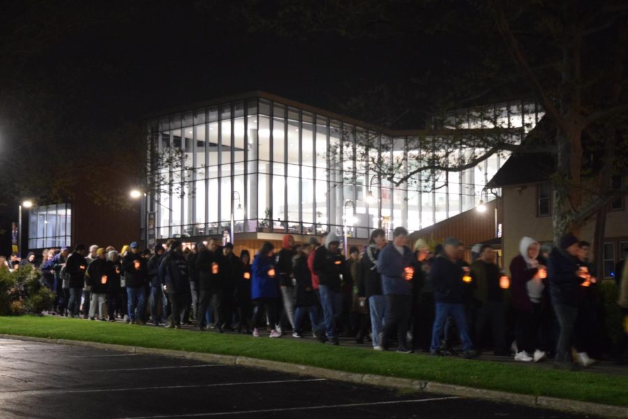 The Candle Vigil walk occurred at 11 p.m. May 3, 2023, at Kent State University.