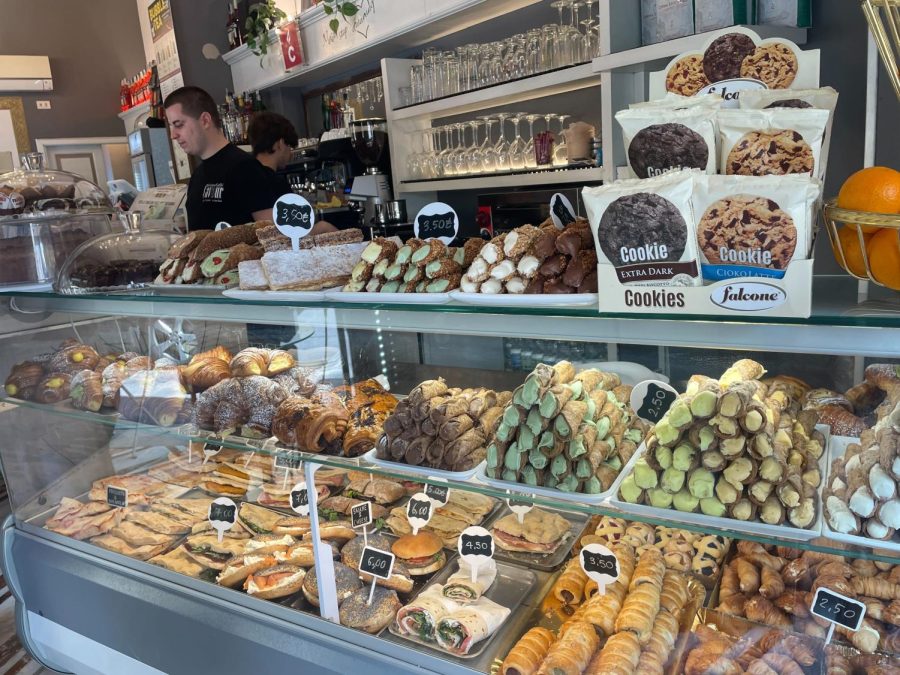 Baked goods at a caffé in Florence.