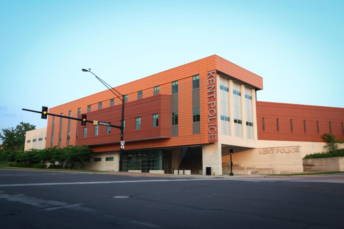 The city of Kent's police station is located at 301 S. Depeyster St. 