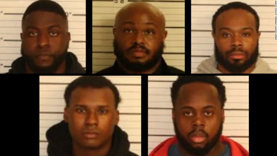 From top left, Emmitt Martin III, Desmond Mills Jr., Demetrius Haley. From bottom left, Justin Smith and Tadarrius Bean.
