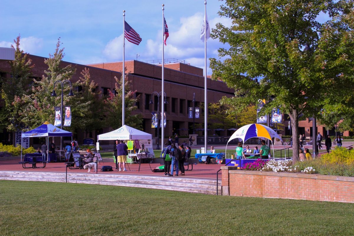 The Haymakers Farmers Market kicks off the Fall season on Tuesday, Sept. 19th, 2023, in the Student Center Green. Students were able to support local farms and venders and listen to live music. 
