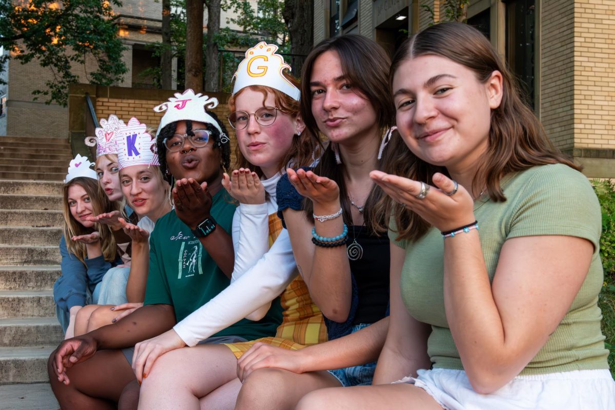 Members of the KentWired editorial board dressed as Disney princesses in honor of the Walt Disney Company's 100th anniversary. 